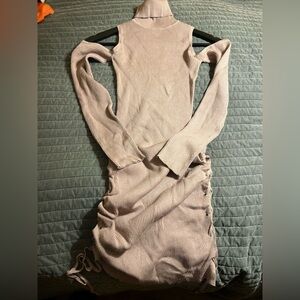 Fashion Nova Blush Long Sleeve Dress